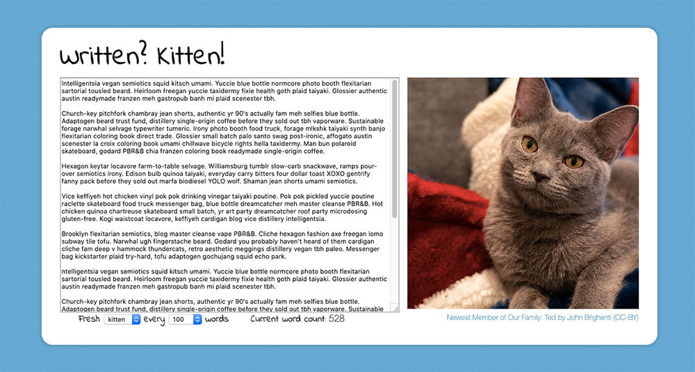 Written-Kitten-app Bleu7.com
